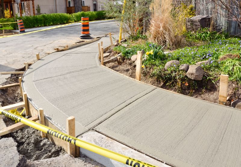 Cement Sidewalk Construction