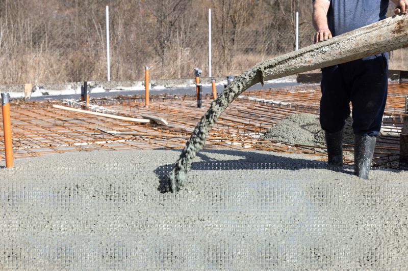 Pole Barn Foundation Pouring
